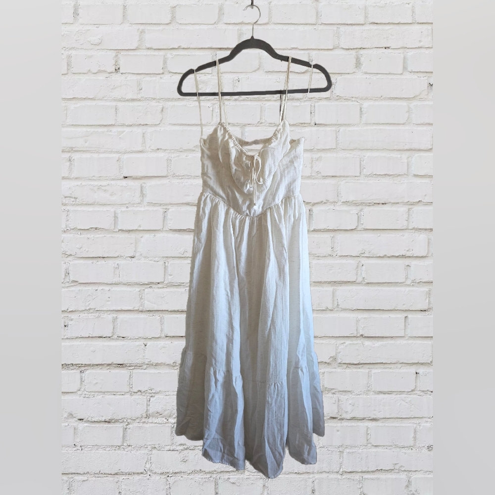 All In Favor Corset Bodice Textured Midi Dress 1️⃣ - Picture 3 of 7